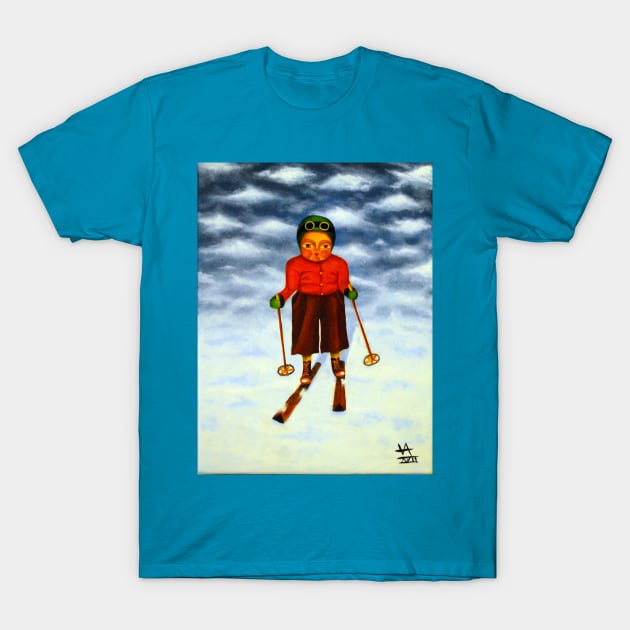 Skier T-Shirt by caviroca57